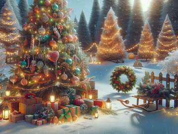 Holiday outdoors puzzle online from photo