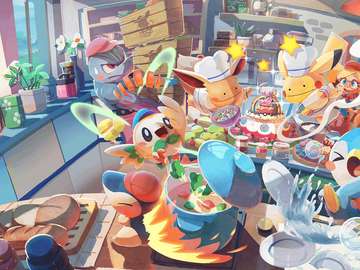 Pokemon Puzzle spaß mit Lunchen online puzzle