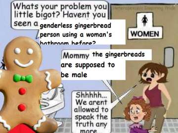 Woke gingerbread puzzle online from photo