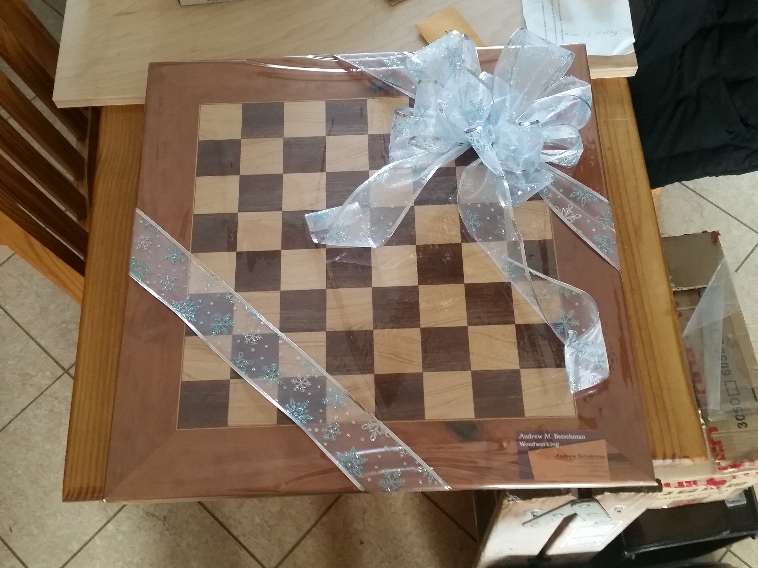 Walnut Maple And Cherry Game Board.