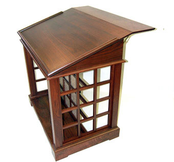 Lectern With Storage And Step Stools