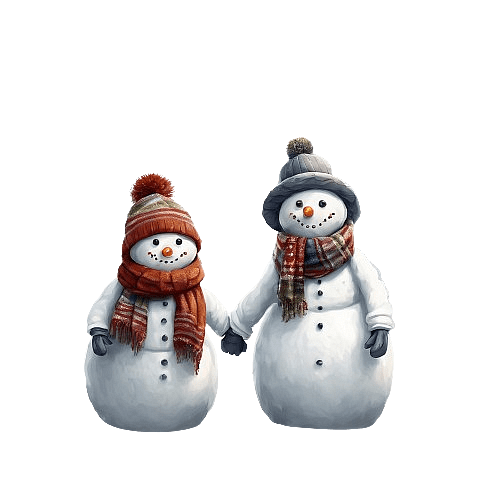 Snowman Couple