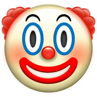 Clown Apple Emoji Transparent Png Stickpng Clown Face Emoji Pngs - Photos