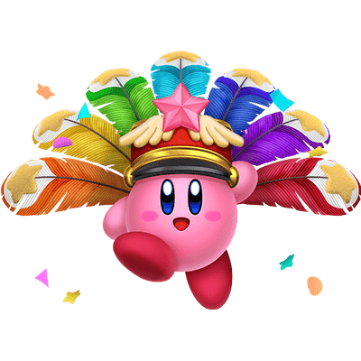 Kirby Wearing Carnival Hat