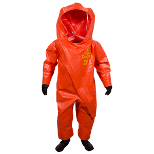 Orange Protection Suit Against Bacteria and Viruses