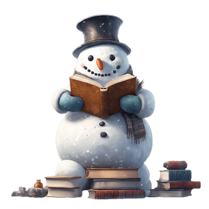 Bookworm Snowman