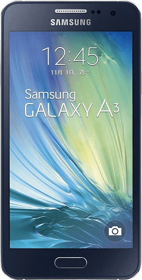 Actual size image of  Samsung Galaxy A3 .