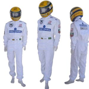 Ayrton Senna 1993 Suit Masters Paris Bercy Sports Car Racing Race Suits by GPHelmet