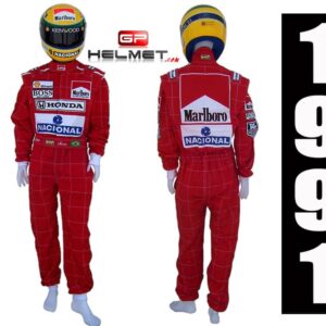 Ayrton Senna 1991 racing suit Replica Mc Laren F1 from the Sports Car Racing Race Suits store collection.