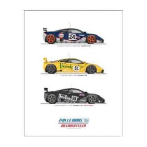 Le Mans '95 Posters - McLaren F1 GTR - 11x14 by 8380 Laboratories