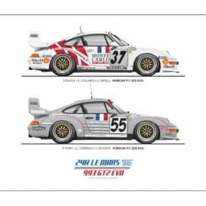 Le Mans '95 Posters - 993 GT2 Evo - 12x9 by 8380 Laboratories