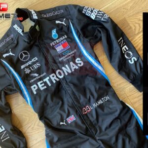 Lewis Hamilton 2020 replica Racing Suit Mercedes AMG F1 / Black Lives Matter model Sports Car Racing Race Suits by GPHelmet