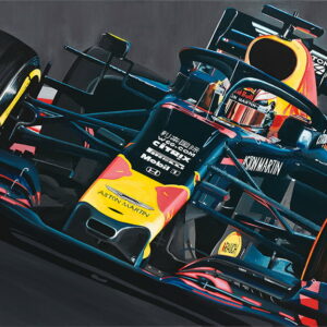 Max Verstappen Red Bull Racing 24" x 36" Giclee Print by Mike Zagorski Artwork