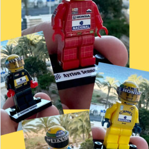 Ayrton Senna Limited Edition super set 4 figure world Champion Mclaren Lotus F1 formula 1 grand prix pilota driver minifigure Sports Car Racing Race Suits by RacingModelCar