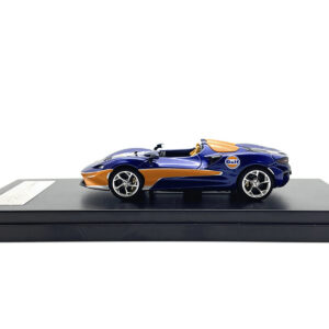 McLaren Elva Convertible Dark Blue Metallic with Orange Accents "Gulf Oil" 1/64 Diecast Model Car by LCD Models by Diecast Mania