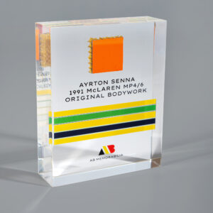 Ayrton Senna Memorabilia Encapsulated McLaren MP4/6 Bodywork Relic, Limited Edition  by AB Memorabilia