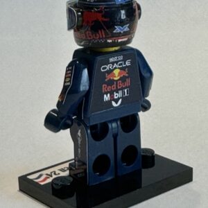 Max Verstappen 2024 GP USA F1 formula grand prix pilota figura driver Super suit super helmet minifigure from the Sports Car Racing Race Suits store collection.