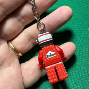 F1 Keyring Nigel Mansell key ring 1990 Ferrari formula 1 grand prix figura driver helmet minifigura minifigure from the Sports Car Racing Race Suits store collection.