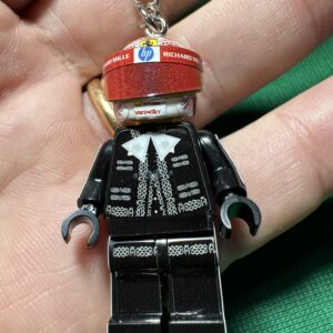 F1 Keyring Charles Leclerc Mariachi suit GP mexico 2024 Ferrari formula 1 grand prix figura driver helmet minifigura minifigure from the Sports Car Racing Race Suits store collection.