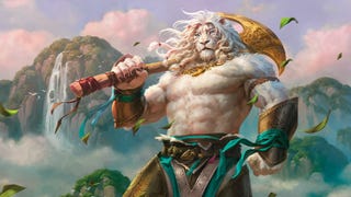 Ajani artwork from Magic: The Gathering set Modern Horizons 3