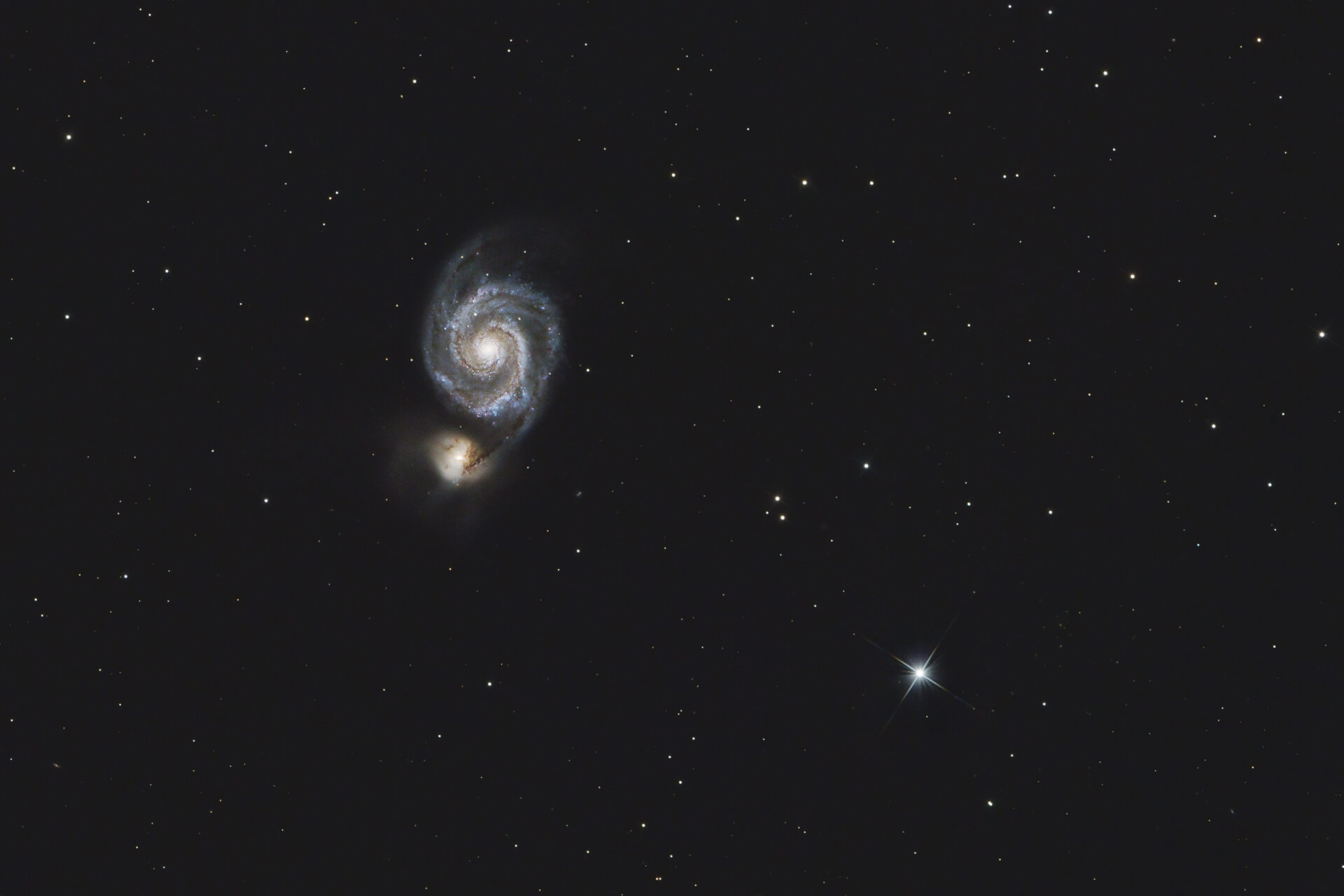 Whirlpool Galaxy - Astronomischer Arbeitskreis Salzkammergut