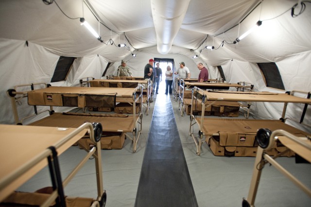 Providing shelters for soldiers