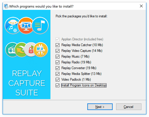 Choose Suite Programs to Install