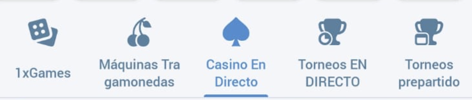 juegos en 1xbet app