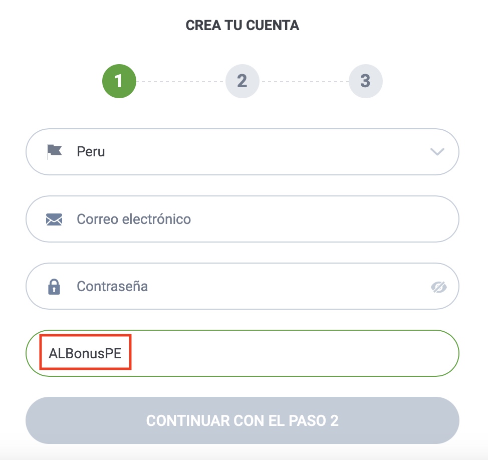 codigo promocional apuesta legal peru 20bet