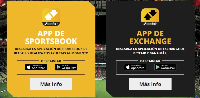 Betfair Chile app