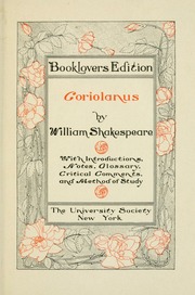 Cover of edition coriolanus00shak