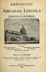 Cover of edition anecdotesofab2521linc