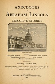 Cover of edition anecdotesofab2524linc