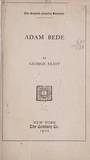 Cover of edition adambede00elio_2