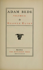 Cover of edition adambede02elio