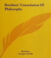 Cover of edition boethiusconsolat0000boet