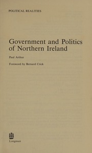 Cover of edition governmentpoliti0000arth_p8n5