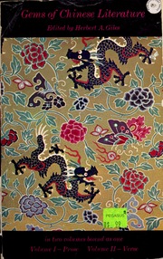 Cover of edition gemsofchineseli000gile