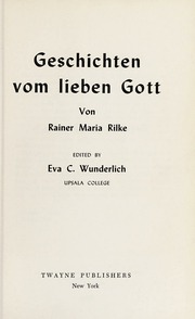 Cover of edition geschichtenvomli0000rilk