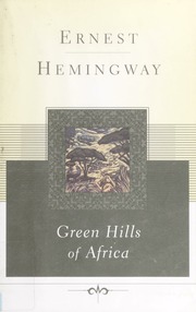 Cover of edition greenhillsofafri00hemi_0