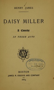 Cover of edition daisymillercomed00jame