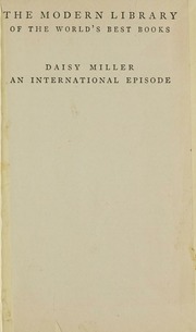 Cover of edition daisymillerinter00jame