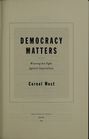 Cover of edition democracymatters00west