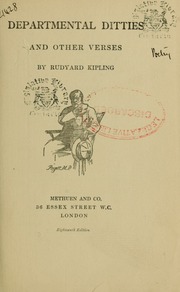 Cover of edition departmental00kipl