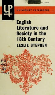 Cover of edition englishliteratur0000step_y3n0