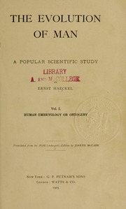 Cover of edition evolutionofman01haec