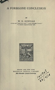 Cover of edition foregoneconclusi00howeuoft