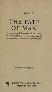 Cover of edition fateofmanunemoti0000well