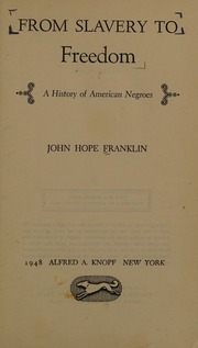 Cover of edition fromslaverytofre0000fran_t9o4