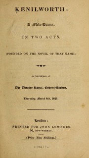 Cover of edition kenilworthmelodr00scot